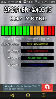 EMF Meter - ITC Research android App screenshot 0